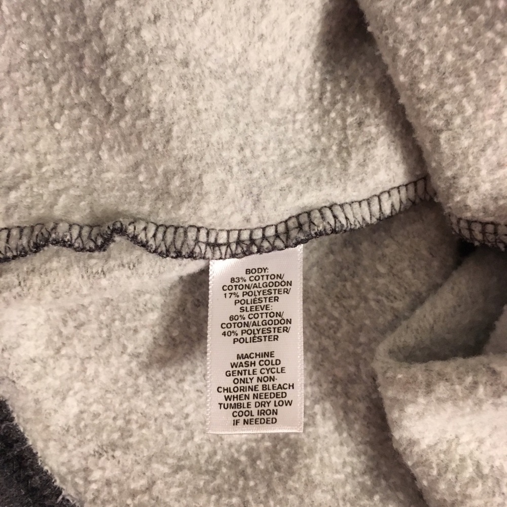 Loft Gray Ringer Sweatshirt with front pocket - Picture 3 of 3